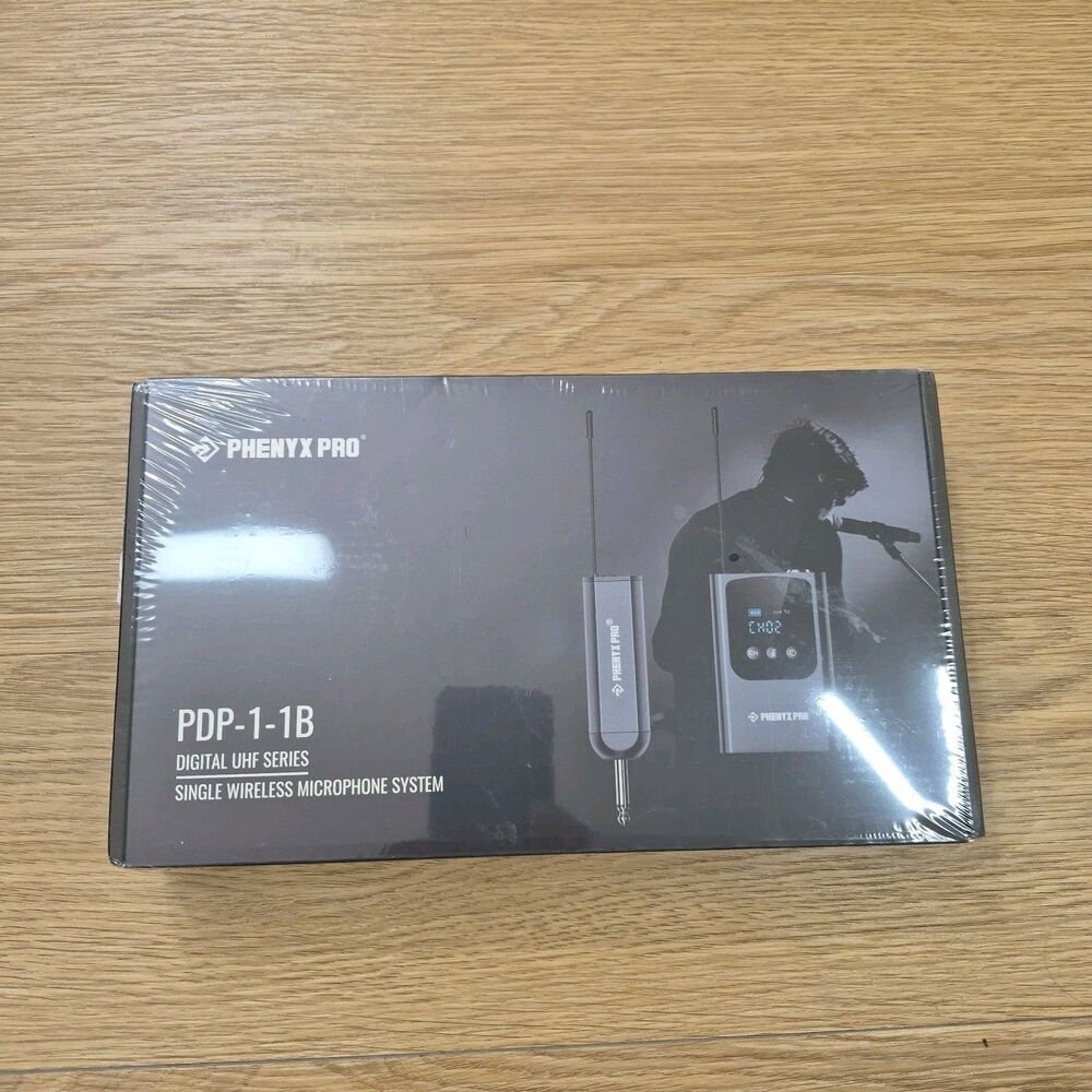 Phenyx Pro PDP-1-1B Single Wireless Microphone System, Digital UHF NEW